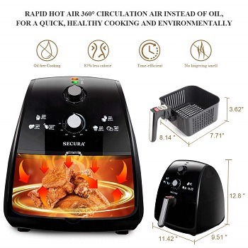 Secura 4.2 Qt. Air Fryer